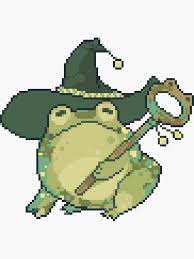 Frog Mage Sticker By Paperfinch Frog Art Cute Art Pixel Art Design
