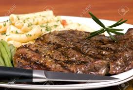 Maybe you would like to learn more about one of these? A Rib Eye Steak With Pasta And Vegetables Stock Photo Picture And Royalty Free Image Image 765662