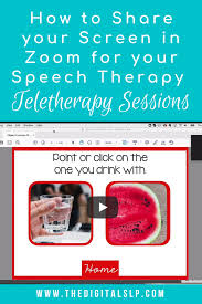 How To Share Your Screen In Zoom For Your Speech Therapy Teletherapy Session In 2020 School Speech Therapy Speech Therapy Speech Therapy Games