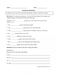 11 Action Linking Verbs Worksheet For 4th Grade Grade Chartsheet Net In 2020 Linking Verbs Parts Of Speech Worksheets Verb Worksheets