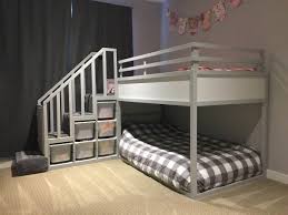 The Top Bunk Of The Kura Bed Is Fairly Low Compared To True Bunk Beds And The Bottom Bunk Would Be On The Floor W Ikea Bunk Bed Ikea Kura Bed