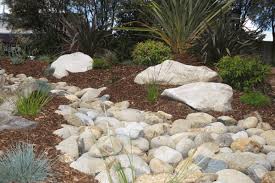 Native Style Garden Design Dry River Bed Large Sandstone Feature Boulders Australian Native Plant Australian Native Garden Native Garden Australian Garden