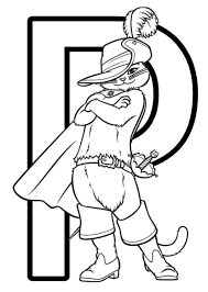 Then try your hand at puss in boots coloring. Disney Pixar Alphabet Colouring Pages Cute Coloring Pages Alphabet Coloring Pages Coloring Pages