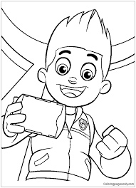 So many printable paw patrol coloring sheets featuring ryder and your kid's favorite gang of pups to choose from! Ryder Boy Paw Patrol Coloring Pages Cartoons Coloring Pages Free Printable Coloring Pages Online