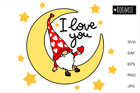 Happy valentines day poster vector. Valentine Gnome I Love You Svg Valentines Day Heart Clipart 1100301 Illustrations Design Bundles