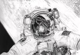How to draw hyper realistic eyes | step by step. Astronaut Mike Hopkins Eva Selfie On Iss Drawing By James Schultz