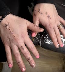 𝚂𝚝𝚎𝚙𝚑𝚊𝚗𝚎𝚎 ❀ | More hand/finger tattoos from today with some Taurus symbols, earth symbol, taurus and cancer constellations and 11:11 …🤍 #fingertattoos... | Instagram