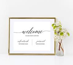 Wifi Password Printable Wifi Sign Template Welcome Guest Etsy Wifi Printable Wifi Sign Printable Wifi Password Printable