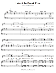 Descargar ✅ libros gratis sin registrarse ✅ aquí. I Want To Break Free Sheet Music Queen Sheetmusic Free Com