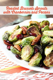 Especially when they're roasted and then sprinkled with bacon, cranberries and drizzled with a wonderful balsamic reduction! Roasted Brussels Sprouts With Cranberries And Pecans Southern Bite