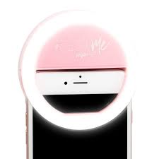 Glowme Led Selfie Ring Light For Smartphones In Black Pink And White Selfie Light Selfie Ring Light Led Selfie Ring Light