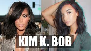And in case you don't believe me. Hair Kim Kardashian Wavy Bob Hairstyle Raven Elyse Youtube
