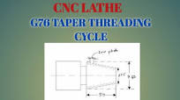 G76 Taper Threading Canned Cycle / CNC Taper Turning Program / G76  Threading Cycle Program