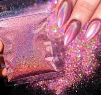 50g Rose Pink Holographic Glitter 0.2mm MicroFine Laser Powder 1/128''  Solvent Resistance Sparkle Dust For Nails Polish/Paint*K* - AliExpress 66