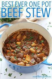 Best Ever One Pot Beef Stew The Busy Baker Recipe Classic Beef Stew Recipe Best Beef Stew Recipe Beef Stew Stove