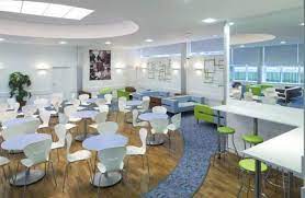 For Those Of You That Wish To Make A Canteen On Campus Workplace Or At College There Are Some Canteen Desi Canteen Design Cafeteria Design Long Dining Table
