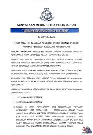 Seksyen 509 / 298 kanun keseksaan kanun keseksaan seksyen 375 rogol (definisi) : Bernama Tv On Twitter 1 380 Telah Ditangkap Di Johor Kerana Ingkar Arahan Pkp Ketua Polis Johor