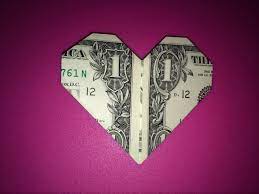 Easy Dollar Bill Origami Heart 8 Steps Instructables