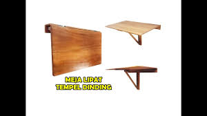 Tidak hanya itu di resto atau kafe, meja makan menjadi properti krusial yang bisa menarik pelanggan. Tutorial Memasang Meja Lipat Tempel Dinding Minimalis Youtube