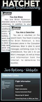 Can Your Students Find Brian Kids Will Love This Hatchet Pbl In This Problem Project Based Learning Middle School Hatchet Novel Study Problem Based Learning