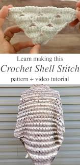 This beautiful design combines the shell and post stitches, creating throws with a lovely materials you can use any yarn for this stitch. Crochet Shell Stitch For Triangle Shawl Crochetbeja