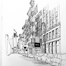 Step 2 next color the sun gradient yellows dark to light from the. Black And White New York City Hand Drawn Map The100dayproject Nyc Street Manhattan Grid Art Collectibles Drawing Illustration Delage Com Br