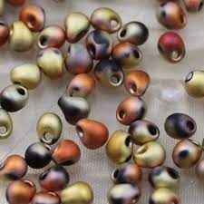 Last Fancy Magic Color 3 4mm Matte California Gold Rush Etsy Metallic Gold Color Drop Beads Miyuki