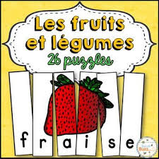 Les Fruits Et Legumes French Fruits And Vegetables 26 Puzzles Fruits Et Legumes Fruit Jeux De Puzzle