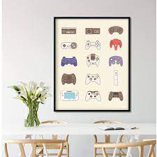Video Game Controller Video Game Poster Video Game Decor Etsy In 2020 Video Game Decor Video Game Rooms Gaming Decor