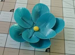 How to make ribbon flowers step by step. Duct Tape Flower How To Make Simple Water Resistant Flowers