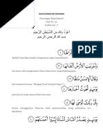 Nama az zalzalah diambil dari kata zilzaal yang bererti 'goncangan' dan terdapat pada ayat pertama surah ini. Surat Al Zalzalah Ma Arti Docx
