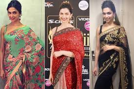 Check out the beautiful bollywood actresses in wonderful sarees! Deepika Padukone Sarees Awards Party Wedding Engagement Function