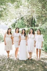 31 Beautiful Black And White Bridesmaids Dresses For Weddings Best Inspiration Bridesmaid Dresses Boho White Bridesmaid Dresses Rustic Bridesmaid Dresses