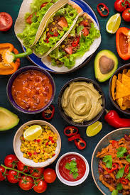 Add a can of black beans for more protein. Mexican Food Mix Frame Colorful Background Mexico Photos Free Royalty Free Stock Photos From Dreamstime