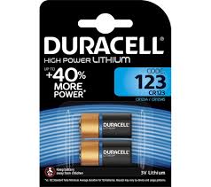 Lithium 123 batteries are also a long lasting. Buy Duracell Dl123a Cr123a El123a Ultra Photo 123a Batteries Pack Of 2 Free Delivery Currys