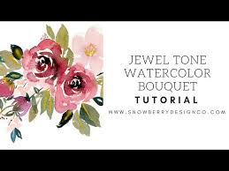 All artwork created by freshmint paperie for you to use for your own personal / small commercial use (read below) 20 piece clipart set. How To Paint Jewel Tone Roses Beginner Watercolor Tutorial Youtube