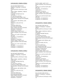 Malaysia aman dan makmur tanpa dap. Lirik Lagu Dirgahayu Tanah Airku