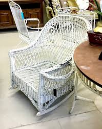 Window Shopping At The Consignment Store White Wicker Furniture Wicker Furniture White Wicker