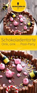 Schokoladentorte Mit Marzipan Schweinchen Motivtorte Rezept Schokoladentorte Schokoladen Torte Motivtorte