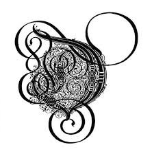 You have to use it with disney color and play coloring books or individual. Calligraphed Initial D Old Book Illustrations