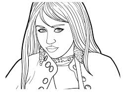 How To Draw Hannah Montana Coloring Page Netart In 2020 People Coloring Pages Coloring Pages Drawings