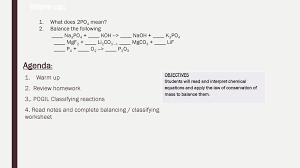 2_ nabr + _1_ ca(oh)2  1_ cabr2 + _2_ naoh reaction type : Balancing And Classifying Reactions Ppt Download