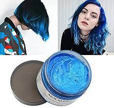 Amazon Com Mofajang Pomadas De Cera Para El Cabello 4 23 Oz Material De Cera Para Colorear El Cabello Desechabl Hair Wax Blue Hair Wax Natural Hair Color