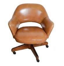 Choose from standard desks ideal for use in your home, an executive desk for your business or secretary desks that make use of tight spaces in condos or studio apartments. Lot Art Vintage Mid Century Modern Tan Leather Office Chair