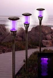 Bamboo Solar Tiki Torches 7 Led Color Choices Set Of 2 Solar Tiki Torch Tiki Torches Solar Lights