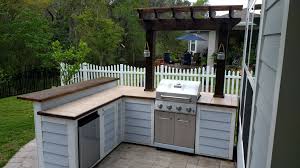 ana white outdoor bar grill surround