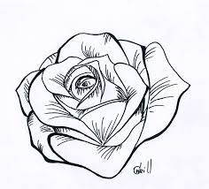 Free Stencil Tattoos 17 Roses Drawing Tattoo Stencils Rose Line Drawing