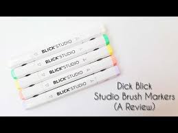 Dick Blick Studio Brush Markers Review Crafting While