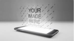 3d Iphone Hologram Display Mockup Generator Smartphone Logo Advertising Technology Mockup Template Display Mockup Mockup Mockup Generator