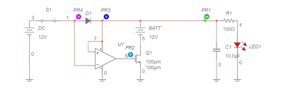 Basic interruptible power supply circuit consist of regular power supply adapter and battery connection. 12v Dc Ups Multisim Live